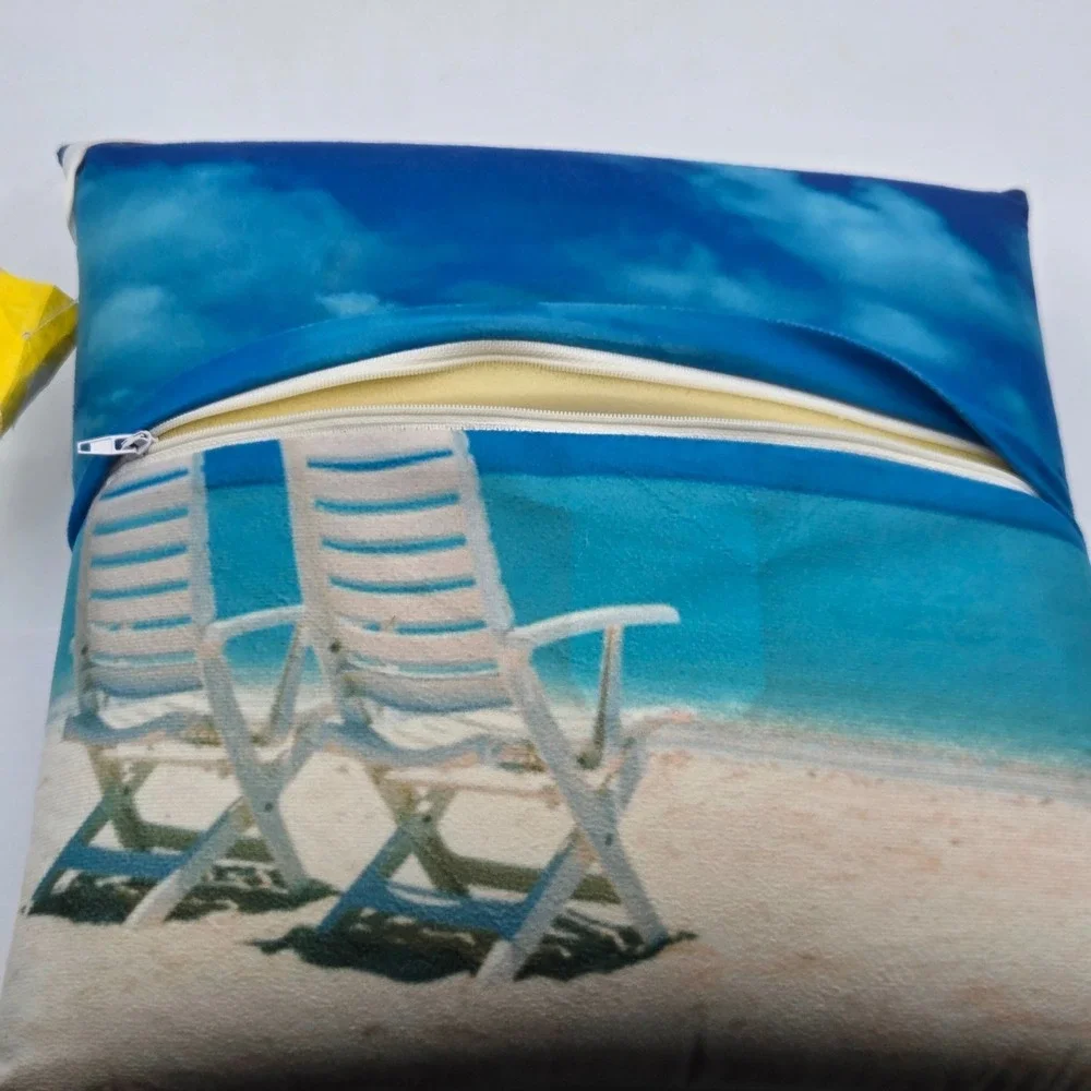 Beach Scene  Massage Pillow Pressure Battery Operated
